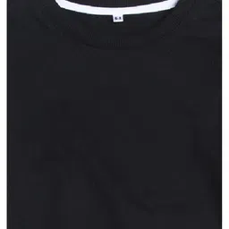 NUSYL Fleece Full Sleeves Solid Oversized Sweatshirt - Black image 5