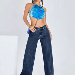 ROBECULT COLLECTION Women Comfort Straight Fit High-Rise Acid Wash Stretchable Jeans-picture-38