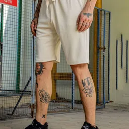 House of Koala Unisex Solid knitted Textured Shorts image 2