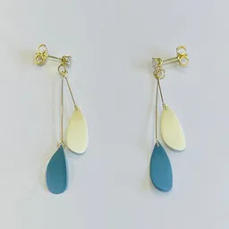 MYKI Gold-Plated Contemporary Drop Earrings image 5