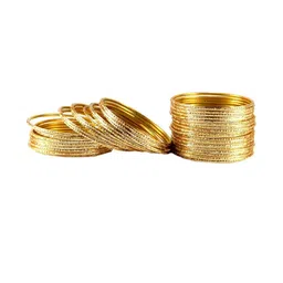 Vidhya Kangan Gold-Toned Bangle Set image 1