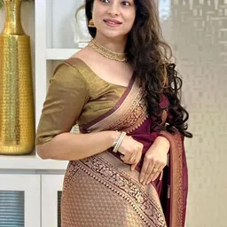 Moda Rapido Ethnic Motifs Zari Art Silk Handloom Banarasi Saree image 2