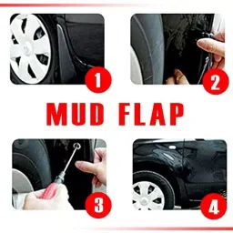 Auto Pearl OE Type Car Heavy Duty Mud Flaps Splash Guards PVC Black Compatible For Toyota Innova T3, Mud_Flaps_Innova2013-2015 (Set of 4) image 5