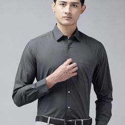 Arrow Manhattan Slim Fit Vertical Striped Pure Cotton Formal Shirt-picture-37