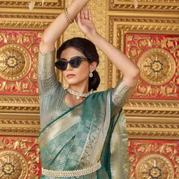 Mitera Woven Design Zari Banarasi Saree-picture-34