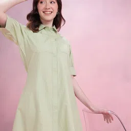 DressBerry Pure Cotton Shirt Dress-picture-29