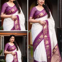 YASHASVI FASHION Woven Design Zari Art Silk Banarasi Saree image 2