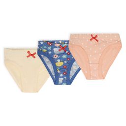 Mi Arcus Baby Girl Pack Of 3 Floral Print Briefs - Peach Blue-picture-12