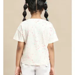 Kidsville Spongebob Squarepants Featuring Half Sleeves Character Printed Tee - Off White image 3