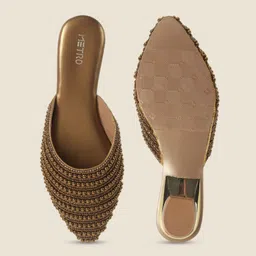 Metro Embellished Comfort Mules image 3