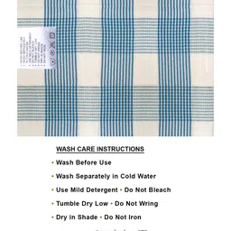 Athom Living 100% Cotton Bath Towel Pin Stripes Print - Blue image 4