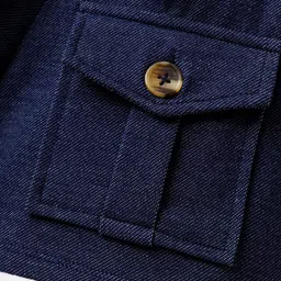 CrayonFlakes Cotton Solid Shorts - Navy Blue image 5