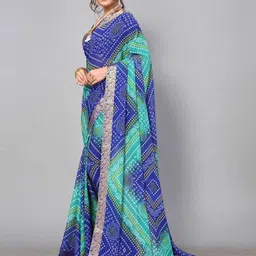 KALINI Bandhani Printed Saree-image-84