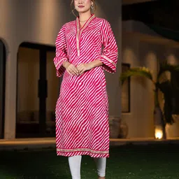 Yufta Women Printed Thread Work Kurta-picture-10