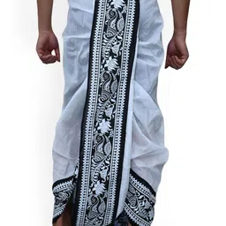 Shreeram criation Men Silk Dhotis image 2