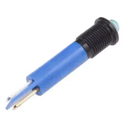 RS PRO Blue Panel Mount Indicator 24V DC, Mounting Hole Size 8 mm, Termination Type Solder Tab, Model No 209197 image 3
