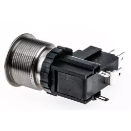 RS PRO Illuminated Push Button Switch Latching 22.2 mm SPDT White LED 250/125 V AC, 1758196 image 3