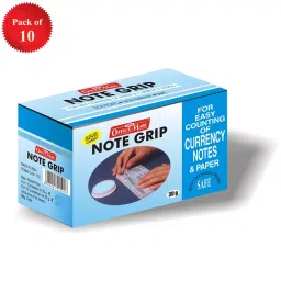 Soni Office Mate 30 g Note Grip Long Lasting Hold, Non-Toxic and Mess Free for Cashiers, Bankers & Retail Use (Pack of 10) image 2