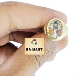 R G MART Unisex Gold-Plated Brass Finger Ring image 3