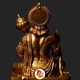 DARIDRA BHANJAN Gold-Toned Religious Idol Showpiece image 5