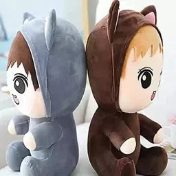 MUREN Soft Toy for Kids, Cute Police Officer Teddy Bear Plush Toy -Assorted ColorPack of 1 - Height 24 cm image 2