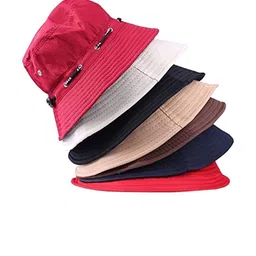 Infispace Unisex White Solid Sun Hat image 3