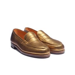 ITALIAN SHOES CO Men Round Toe Slip On Patent Leather Loafers-picture-46