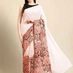 BUTA BUTI Ethnic Motifs Printed Pure Cotton Saree-picture-40