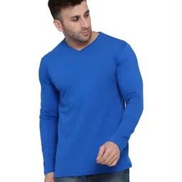 BEYOU FASHION Men V-Neck Extended Sleeves Slim Fit T-shirt-picture-14