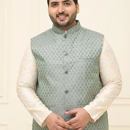 SOJANYA PLUS Woven Design Nehru Jackets image 1