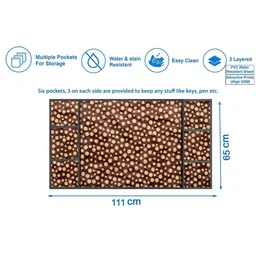 The Furnishing Tree Brown Printed Refrigerator Cover image 3