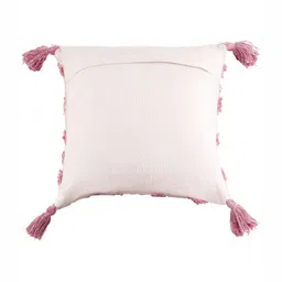 Decazone Pink & White 2 Pieces Geometric Printed Cotton Cushion Covers image 2