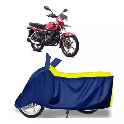 Auto Pearl Bike Cover for Bajaj Platina 110 H-Gear (Yellow & Blue)-picture-37