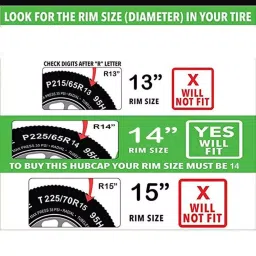 Auto Pearl R13 Press Type With Retention Ring PTAC1107 Wheel Cover for Tata Tiago 1.05 Revotorq XE 38.1 cm image 3