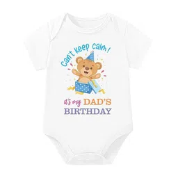 Lillypupp Infants Its My Dads Birthday Printed Cotton Bodysuit image 2