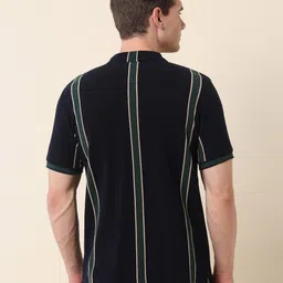 U.S. Polo Assn. Men Striped Polo Collar Pockets Slim Fit T-shirt image 2