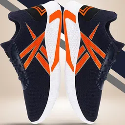 Free Kicks Men Multicoloured Mesh Marking Running Sports Shoes image 3