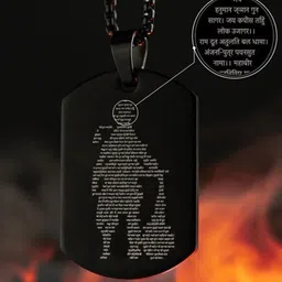 AGARWALPRODUCT Stainless Steel Silver-Plated Contemporary Pendants With Chains image 2