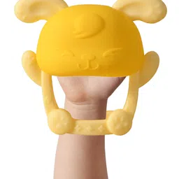 Bembika Bunny Shape Baby Teether Toy -Yellow image 2