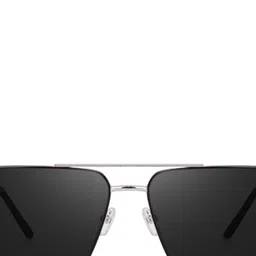 SPADEACES Unisex Rimless UV Protected Square Sunglasses HQ SILVER BLACK SQUARE -61_20 image 3