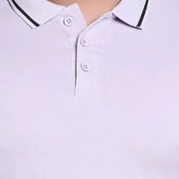 PULAKIN Polo Collar Short Sleeves Cotton T-shirt image 5