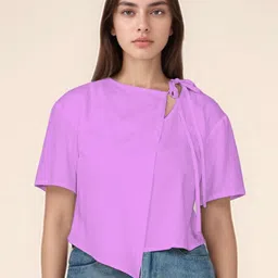 Zink London Round Neck Crop Top image 5