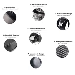 HAZEL Round Aluminium Cake Mould Teflon Non-Stick Coated Microwave Oven Safe Baking Cake Pan Removable base Springform Cake Tin image 5