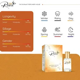 THE RUPAWAT Perfumery House Marwah Natural & Pure Alcohol Free Attar- 12 ml image 2