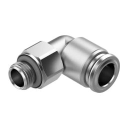 Festo Elbow Fitting NPQR G 1/8 Male Connector A Threaded-to-Tube, NPQR-L-G18-Q8-picture-1