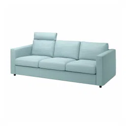 ikea vimle 3-seat sofa, with headrest/Saxemara light blue-picture-11
