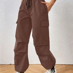 Next One Women Loose Fit Parachute Trousers-image-20