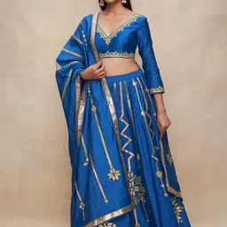 Gulabo by Abu Sandeep Women Ethnic Embellished Lehenga Choli Set-picture-16