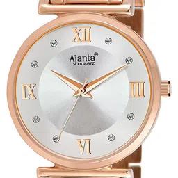 Ajanta Quartz Women Brass Patterned Dial Analogue Watch AWC119ESL -02 image 4