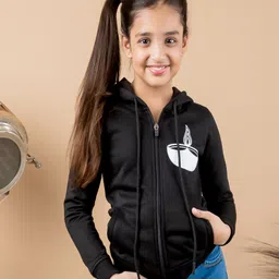 Kids Cave Full Sleeves Diya Placement Printed Sweatshirt - Black-picture-18